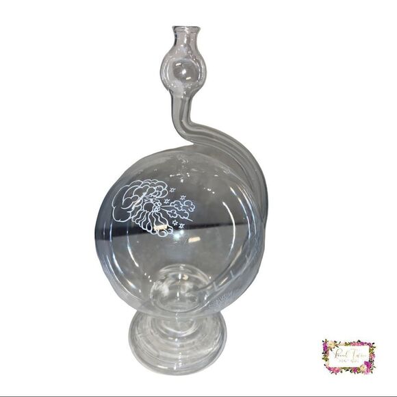 Hand Blown Glass Weather Predictor- Globe Shape Bottle Decorative Barometer 🌤 - Picture 3 of 9